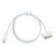 Câble USB-C Vers 30 Broches Charge Et Synchronisation 1 m Blanc Pour iPhone Et iPad Compatibles - www.yonis-shop.com