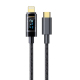 Câble USB-C Vers 8 Pin 1,2 m Charge Rapide PD 20 W Affichage Numérique Tressé Résistant Transmission 480 Mbps