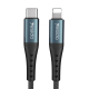 Câble USB-C Vers 8 Pin Pour Charge 2.4A Avec Puce Intelligente Gaine Tressée Anti-Casse 1.2m