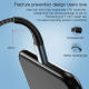 Câble USB-C Vers 8 Pin Pour Charge 2.4A Avec Puce Intelligente Gaine Tressée Anti-Casse 1.2m