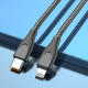 Câble USB C Vers 8 Pin Pour Charge Rapide Et Transfert De Données Gaine Inoxydable Anti Enroulement 27 W 1 m