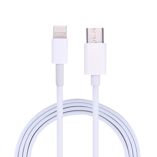 Câble USB-C Vers 8 Broches Pour Charge Et Synchronisation 1 Mètre Léger Durable Compatible iPhone X 8 7 6
