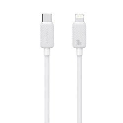 Câble USB C Vers 8 Pin 30W Charge Rapide Et Transfert De Données 480Mbps 3m Blanc Connexion Coudée Compatible Coque