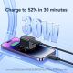 Câble USB C Vers 8 Pin 30W Charge Rapide Et Transfert De Données 480Mbps 3m Blanc Connexion Coudée Compatible Coque
