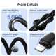 Câble USB C Vers 8 Pin 30W Charge Rapide Et Transfert De Données 480Mbps 3m Blanc Connexion Coudée Compatible Coque