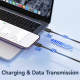 Câble USB C Vers 8 Pin 30W Charge Rapide Et Transfert De Données 480Mbps 3m Blanc Connexion Coudée Compatible Coque