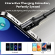 Câble De Charge Et Données USB-C Vers 8 Broches Charge Rapide 30W Affichage De Vitesse Tresse Nylon 48 Brins Connecteur Renfor