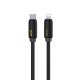 Câble USB-C Vers 8 Broches Pour Charge Et Données 30 W En Silicone Souple Élastique 480 Mb/s 1 m