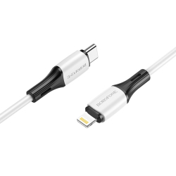 Câble USB C Vers 8 Pin Pour Téléphone IOS Avec Charge PD 20 W Et Transfert De Données En Silicone Résistant 1 M