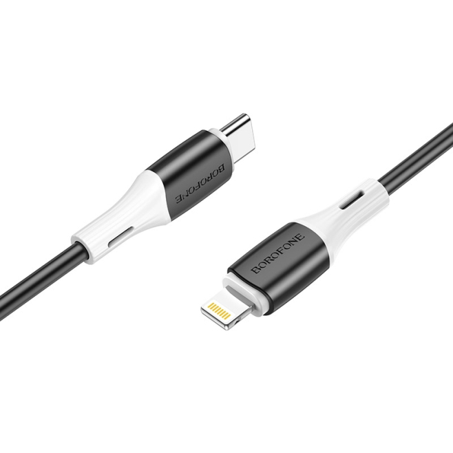 Câble USB C Vers 8 Pin Pour Téléphone IOS Avec Charge PD 20 W Et Transfert De Données En Silicone Résistant 1 M
