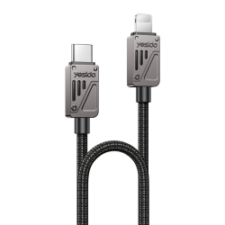 C&acirc;ble De Donn&eacute;es USB-C Vers 8 Pin Pour CarPlay Filaire 27 W 3 A 480 Mbps Tress&eacute; R&eacute;sistant