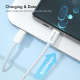 Câble USB-C Vers 8 Pin Pour Charge Et Données 27 W 480 Mbps 150 cm Interface Réversible Tressé Résistant