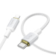 Câble De Charge Et Données Type C Vers 8 Pin Pour iPhone Charge Rapide 30 W Tressé Nylon 1 m
