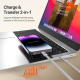 Câble Magnétique Type C Vers 8 Pin Pour iPhone Charge Rapide 27 W Transfert 480 Mbps Enroulement Automatique 1 m