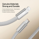 Câble Magnétique Type C Vers 8 Pin Pour iPhone Charge Rapide 27 W Transfert 480 Mbps Enroulement Automatique 1 m