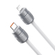 Câble Type-C Vers 8 Pin Pour iPhone 27W Charge Rapide Transfert 480Mbps 30cm Silicone Souple Avec Dragonne