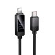Câble USB-C Vers 8 Broches Pour Recharge Apple PD 30W Avec Affichage LED De La Puissance En Temps Réel 120 Cm