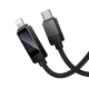 Câble USB-C Vers 8 Broches Pour Recharge Apple PD 30W Avec Affichage LED De La Puissance En Temps Réel 120 Cm