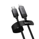 Câble USB-C Vers 8 Broches Pour Recharge Apple PD 30W Avec Affichage LED De La Puissance En Temps Réel 120 Cm