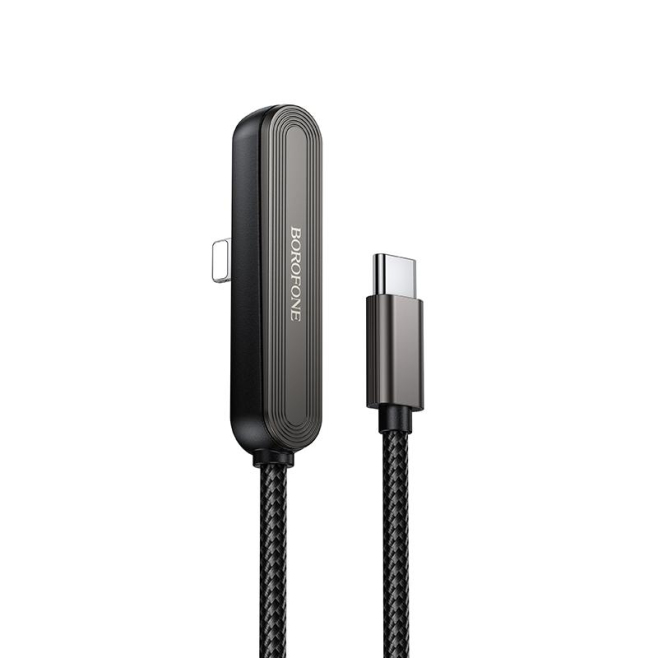 Câble De Charge Et Données Type C Vers 8 Broches Avec Support Téléphone Pliable Charge Rapide Apple PD 30 W Tressé 1 m