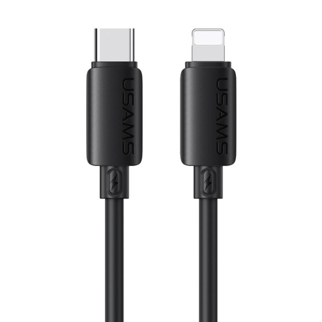 Câble De Charge Rapide Type-C Vers 8 Pin 30W En Silicone 1m Blanc Transmission 480Mbps Anti-Nœuds Résistant À La Poussière