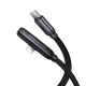 Câble De Charge Type C Vers 8 Pin Pour Téléphone Apple Charge Rapide PD 30 W Coudé À 90° Avec Indicateur Lumineux 1 m