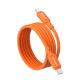 Câble De Données Type C Vers 8 Pin Pour Charge Et Transfert De Données Simultanés 27 W Silicone Résistant Aux Pliures 1 m