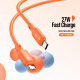 Câble De Données Type C Vers 8 Pin Pour Charge Et Transfert De Données Simultanés 27 W Silicone Résistant Aux Pliures 1 m