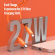 Câble De Données Type C Vers 8 Pin Pour Charge Et Transfert De Données Simultanés 27 W Silicone Résistant Aux Pliures 1 m