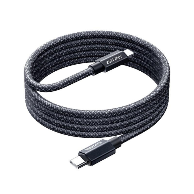 Câble De Charge Rapide Type C Vers 8 Broches 30 W Tressé 1,2 m Avec Indicateur LED Et Transfert De Données - www.yonis-shop.com