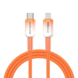 Câble USB-C Vers 8 Broches Compatible Apple Recharge Rapide 27 W Transfert De Données 480 Mbps Tressé Nylon 1 m