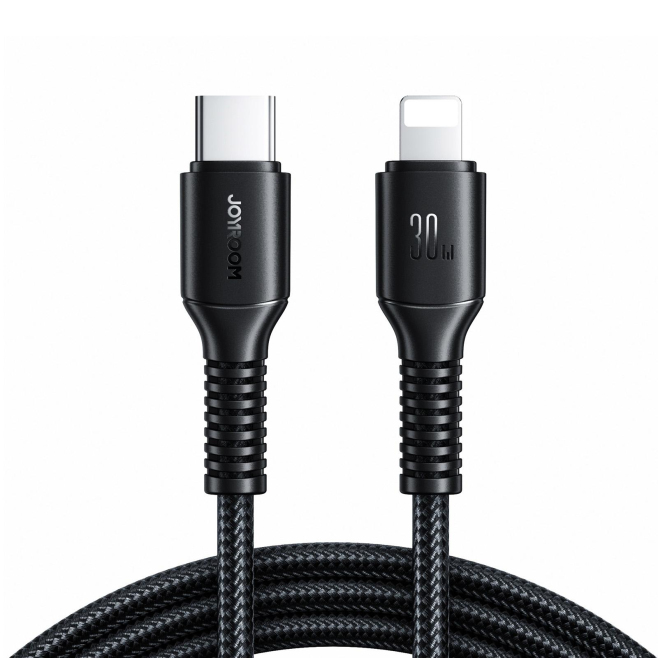 Câble USB C Vers 8 Pin Pour Charge Et Transfert 30 W 1 M Charge Rapide Tressé Nylon 10000 Flexions