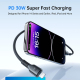 Câble USB C Vers 8 Pin Pour Charge Et Transfert 30 W 1 M Charge Rapide Tressé Nylon 10000 Flexions