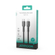 Câble USB C Vers 8 Pin Pour Charge Et Transfert 30 W 1 M Charge Rapide Tressé Nylon 10000 Flexions