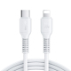 Câble USB C Vers 8 Pin Pour Charge Et Transfert 30 W 1 M Charge Rapide Tressé Nylon 10000 Flexions