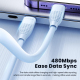 Câble USB C Vers 8 Broches Pour iPhone Charge Rapide Power Delivery 27 W 2 M Résistant 20 000 Flexions