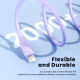 Câble USB C Vers 8 Broches Pour iPhone Charge Rapide Power Delivery 27 W 2 M Résistant 20 000 Flexions