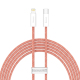 Câble USB-C Vers 8 Pin Charge Rapide 20 W Tressé 2 m Avec Puce E-Marker Et Transmission 480 Mbps