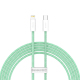 Câble USB-C Vers 8 Pin Charge Rapide 20 W Tressé 2 m Avec Puce E-Marker Et Transmission 480 Mbps