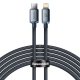 Câble USB Type C Vers 8 Pin Charge Rapide 20 W Transfert De Données 480 Mbps Tressé 2 M Violet