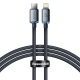Câble USB-C Vers 8 Pin 20W Charge Rapide Tressé 1,2 m Transmission 480 Mbps Noir