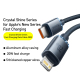 Câble USB-C Vers 8 Pin 20W Charge Rapide Tressé 1,2 m Transmission 480 Mbps Noir
