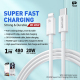 Câble USB-C Vers 8 Pin Charge Rapide PD 20W 1 mètre Transfert De Données 480 Mbps PVC Renforcé