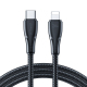 Câble USB Type C Vers 8 Broches Pour Charge Rapide 20 W Et Transfert De Données 480 Mbps En Nylon Tressé