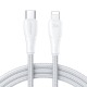 Câble USB Type C Vers 8 Broches Pour Charge Rapide 20 W Et Transfert De Données 480 Mbps En Nylon Tressé