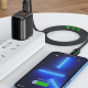 Câble USB C Vers 8 Pin Pour Charge Rapide Et Transfert De Données Avec Affichage LED PD 20 W 5 A 1 m