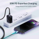 Câble USB-C Vers 8 Pin De Charge Et Transfert 20 W Avec Puce E-Marker Et Gaine Nylon Tressée