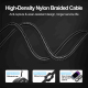 Câble USB-C Vers 8 Pin De Charge Et Transfert 20 W Avec Puce E-Marker Et Gaine Nylon Tressée