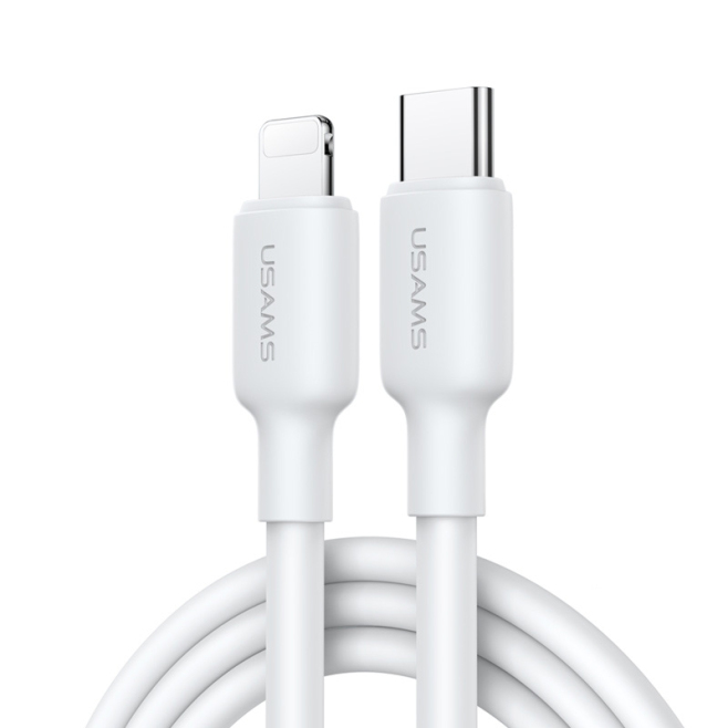 Câble USB C Vers 8 Pin Pour Charge Rapide Et Transfert De Données 20 W 480 Mbps 1 m Résistant en PVC