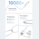 Câble USB C Vers 8 Pin Pour Charge Rapide Et Transfert De Données 20 W 480 Mbps 1 m Résistant en PVC